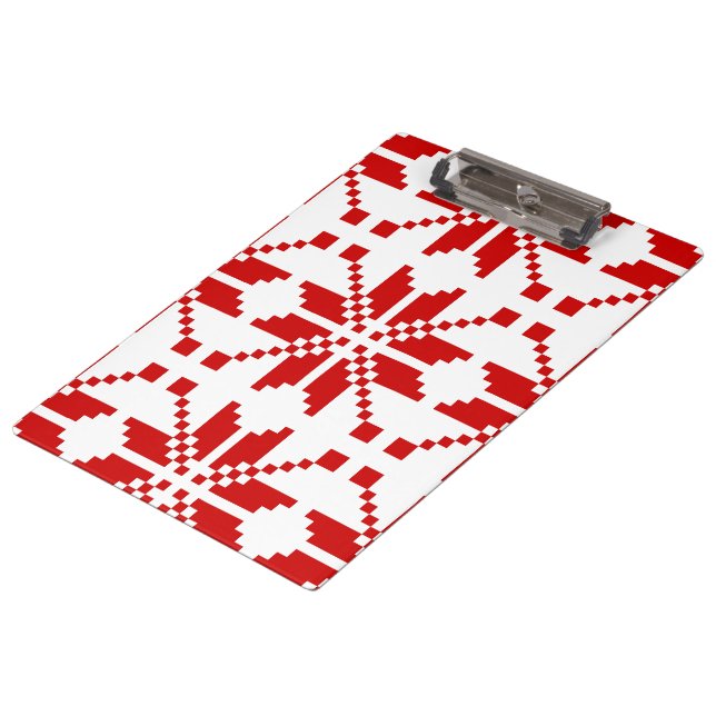 Xmas Snowflake Christmas Pattern Clipboard (Angled)
