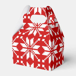 Xmas Snowflake Christmas Pattern Favor Box