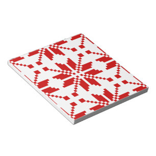 Xmas Snowflake Christmas Pattern Notepad