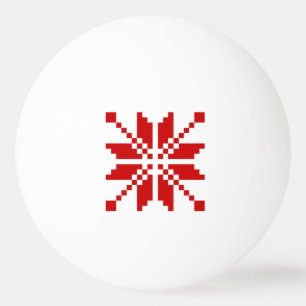 Xmas Snowflake Christmas Pattern Ping Pong Ball