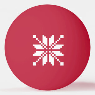Xmas Snowflake Christmas Pattern Ping-Pong Ball