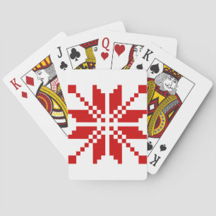Xmas Snowflake Christmas Pattern Playing Cards