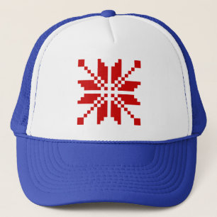 Xmas Snowflake Christmas Pattern Trucker Hat
