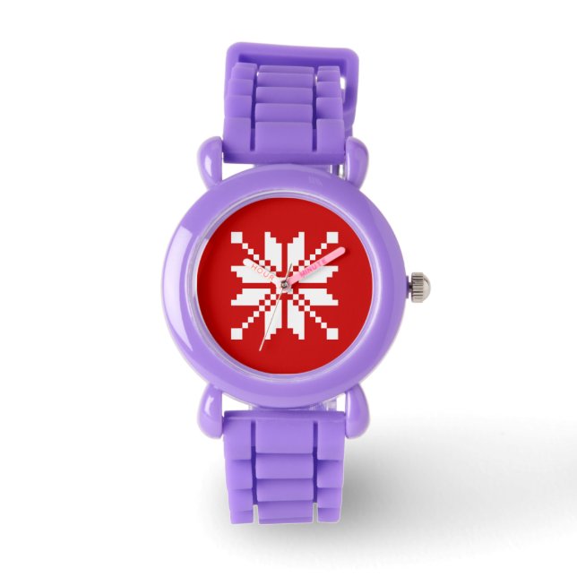 Xmas Snowflake Christmas Pattern Watch (Front)