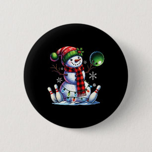 Xmas Snowman Playing Bowling Ll And Pins Christmas