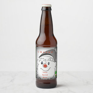 Xmas Special Brew Beer Bottle Label