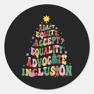 Xmas Special Education Teacher Funny Sped Teacher  Classic Round Sticker