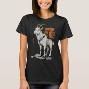 Xmas Store Mountain Goat Backpacker Camping Hiking T-Shirt