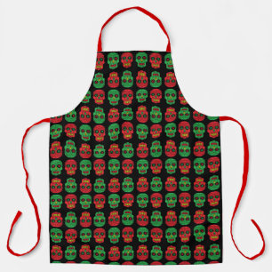 Xmas Sugar Skulls Apron