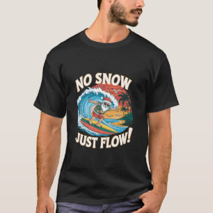 Xmas Surfer Santa Claus Christmas Beach Surfing T-Shirt