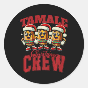 Xmas Tamale Food Funny Mexican Christmas Tamale Ma Classic Round Sticker