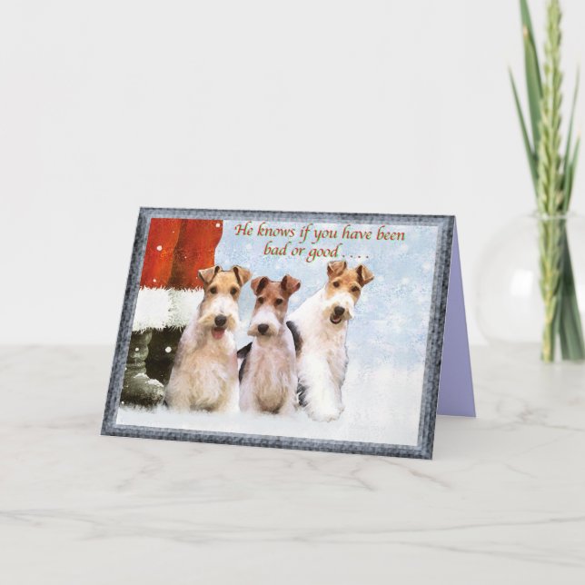 Xmas Terriers Holiday Card (Front)