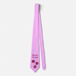 Xmas Tree Baubles pink + your ideas Tie