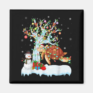Xmas Tree Decoration Lighting Sea Turtle Christmas Magnet