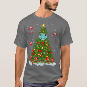 Xmas Tree Decorations Santa Brontosaurus Dinosaur T-Shirt