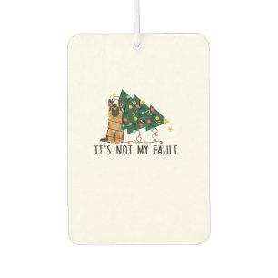 Xmas Tree It Is Not My Fault German Shepherd Dog C Air Freshener