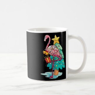 Xmas Tree Lights Tropical Flamingo Animal Christma Coffee Mug