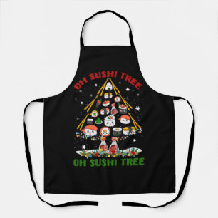 Xmas Tree Oh Sushi Christmas Tree Japanese Food Ja Apron