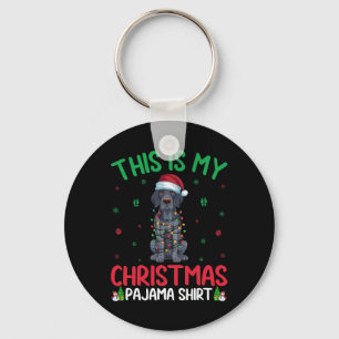 Xmas Tree Santa German Shorthaired Pointer Dog Chr Keychain
