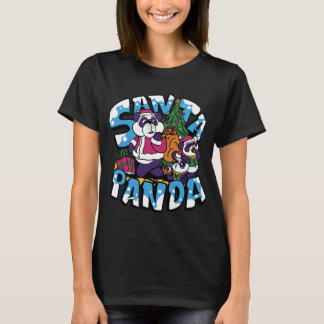 Xmas Tree Santa Panda Kids Boy Girl Christmas T-Shirt