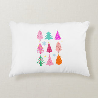 Xmas trees accent pillow