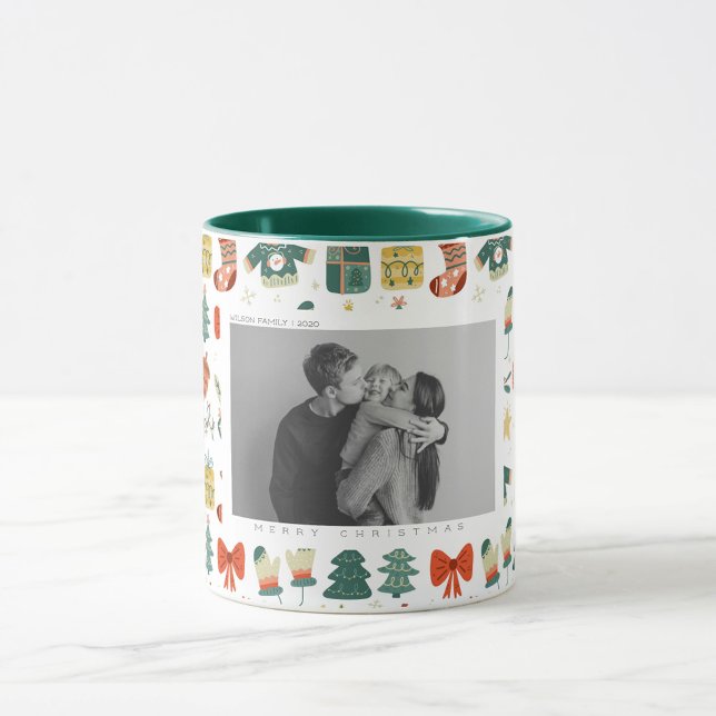 Xmas Trees Coloured Noel Christmas Mug (Creator Uploaded)