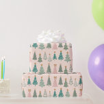 Xmas Trees Coloured Noel Christmas Wrapping Paper<br><div class="desc">Xmas Coloured Noel Christmas Wrapping Paper Sheets</div>