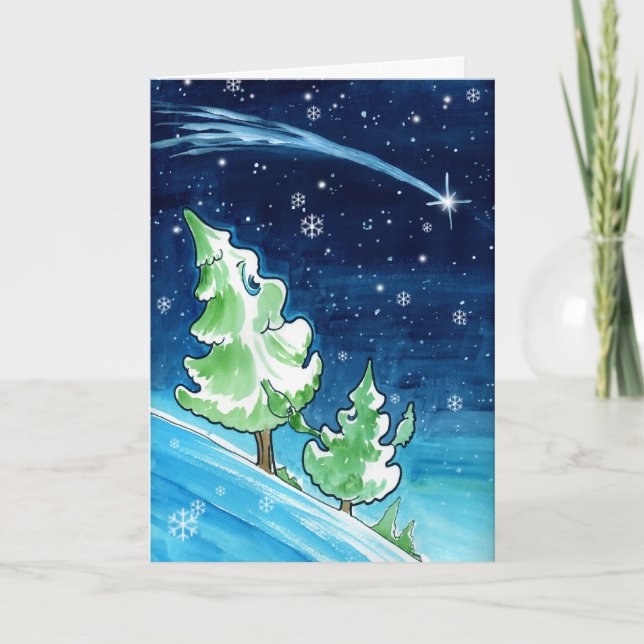 Xmas Trees Holiday Card (Front)