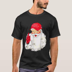 Xmas Trump MAGA Santa Christmas Keep America Great T-Shirt