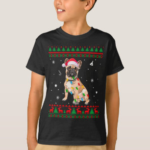 Xmas Ugly Sweater Christmas Lights French Bulldog