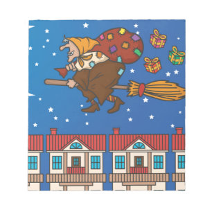 xmas witch Befana Notepad