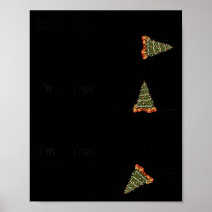 Xmas Ymas Zmas Tree Math Nerd Christmas  Poster