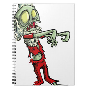 xmas zombie santa claus notebook