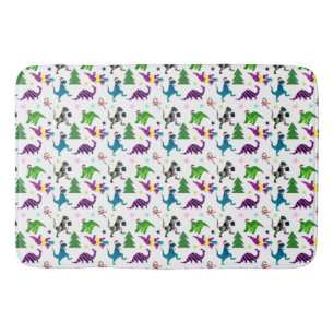 Xmasaurs Bath Mat