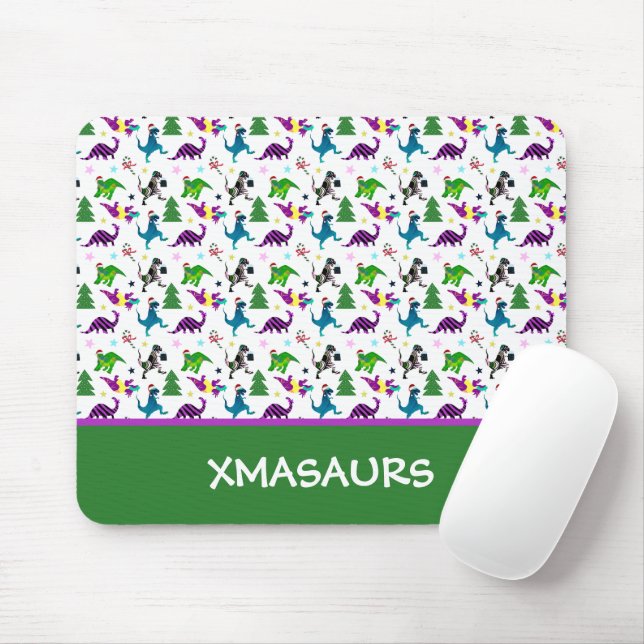 Xmasaurs Mouse Pad (With Mouse)