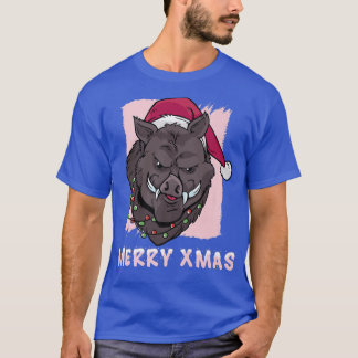 XmasBoar Merry Xmas XMAS Pig Boar Boars Tree Happy T-Shirt