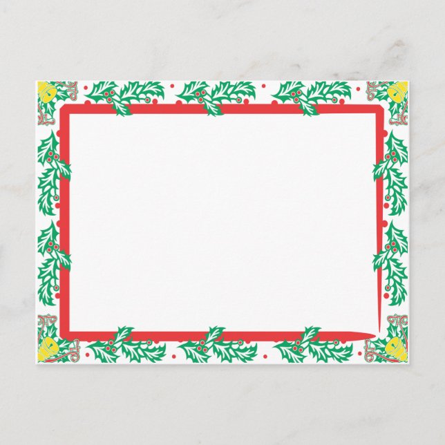 XmasPhotoPostcard Holiday Postcard (Front)