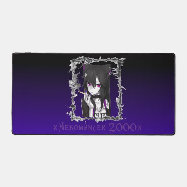 xNekomancer 2000x Gaming Desk Mat / Laptop Mat (Recto)
