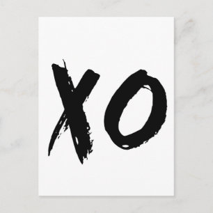 XO Brush Minimal Postcard