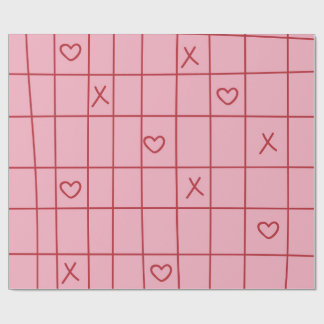 XO Hearts Wrapping Paper