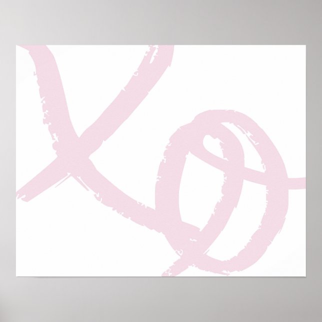 xo, hugs and kisses art print (Front)