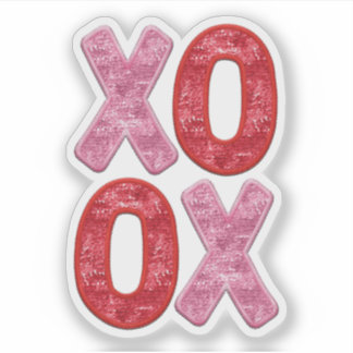 XO OX - Baiser Câlin Câlin Baiser Autocollant Sain