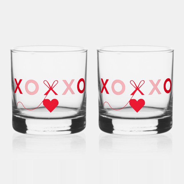 XO❤️XO special design Whiskey Glass (Front)