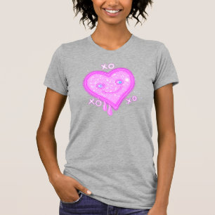 “XO, XO, XO” Cute Heart Kawaii T-shirt