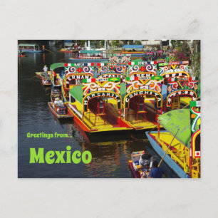 Xochimilco Mexico Postcard