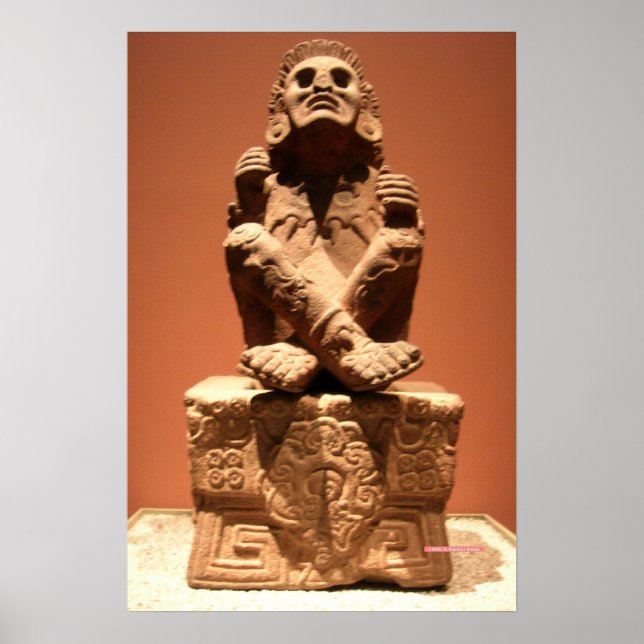 Xochipilli, Poster du dieu de la musique aztèque (Devant)