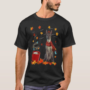Xoloitzcuintli Fall Chocolate Hot Dog Autumn T-Shirt