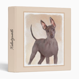 Xoloitzcuintli Painting - Cute Original Dog Art 3 Binder