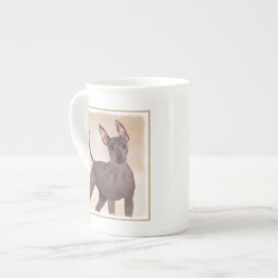 Xoloitzcuintli Painting - Cute Original Dog Art Bone China Mug