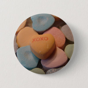 XOXO 2 INCH ROUND BUTTON